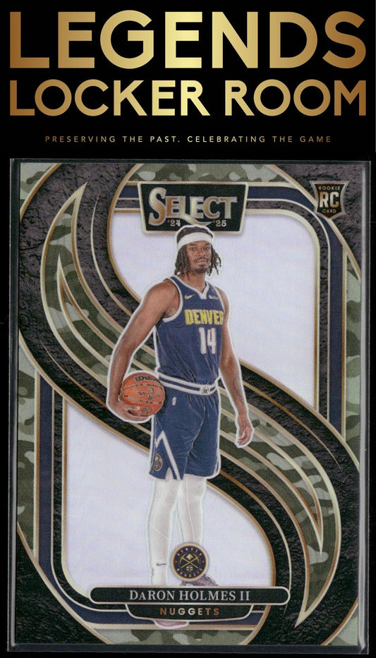 2024-25 Panini Select #173 DaRon Holmes II Green Camo Prizm #/125
