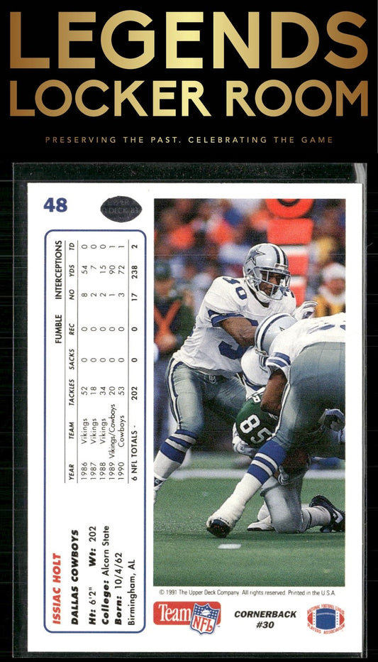 1991 Upper Deck #48c Issiac Holt