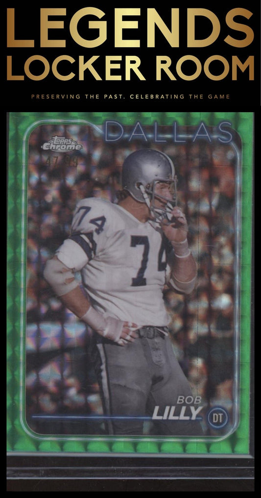 2024 Topps Chrome #43 Bob Lilly Green Geometric Refractor #/99