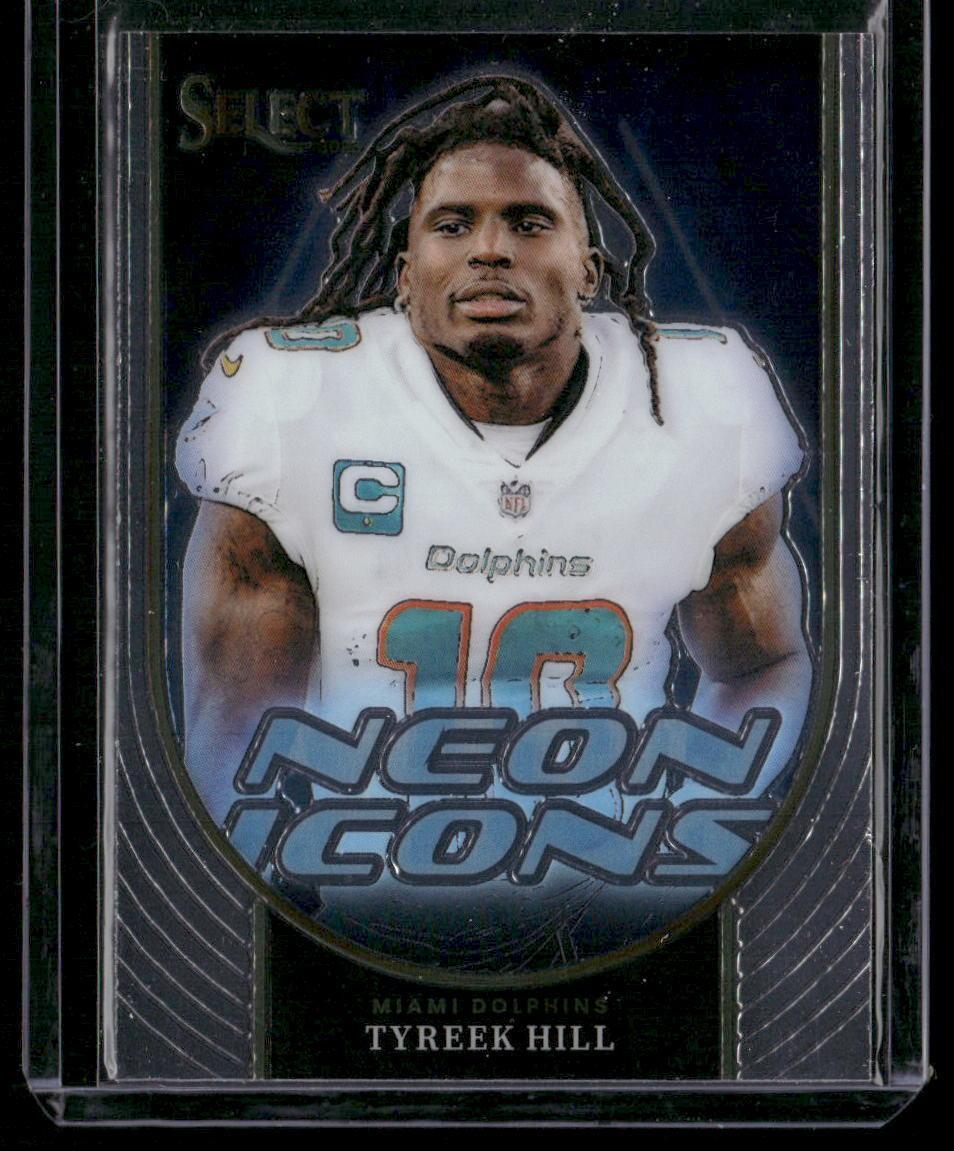 2023 Panini Select #NI-THI Tyreek Hill Neon Icons