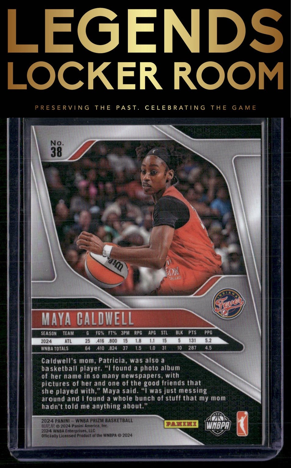 2024 Panini Prizm WNBA #38 Maya Caldwell