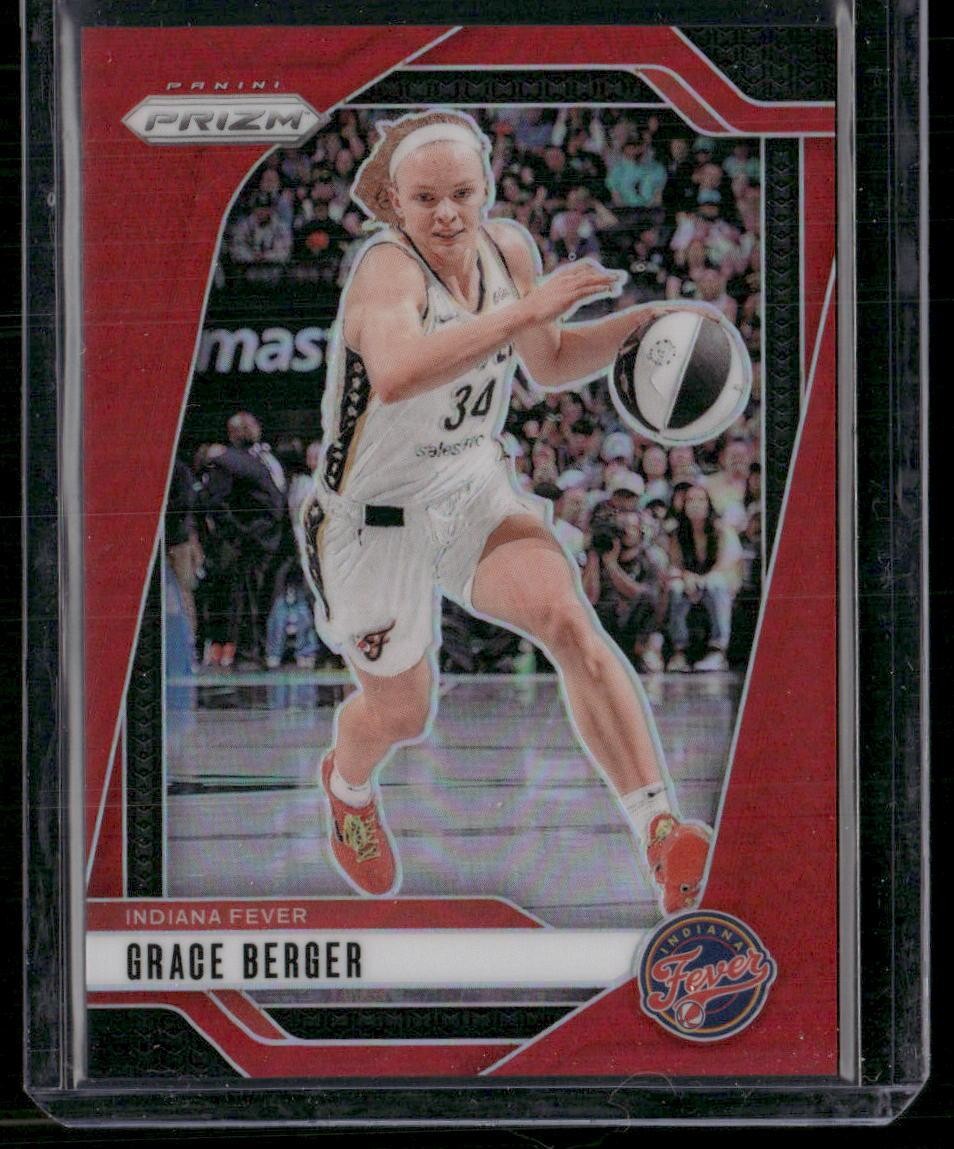2024 Panini Prizm WNBA #89 Grace Berger Red Prizms #/299