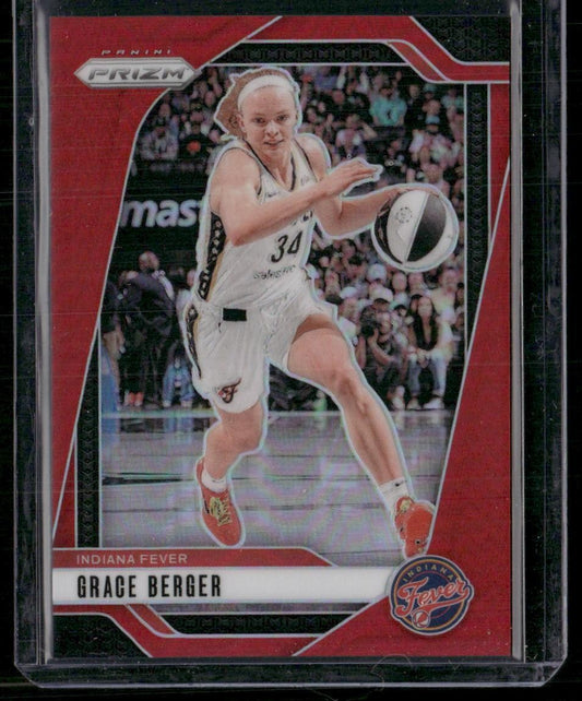 2024 Panini Prizm WNBA #89 Grace Berger Red Prizms #/299