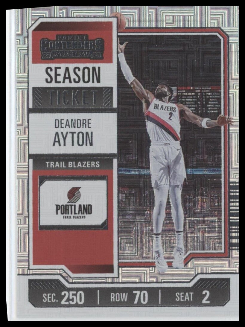 2023-24 Panini Contenders #89 Deandre Ayton Season Ticket Premium Edition