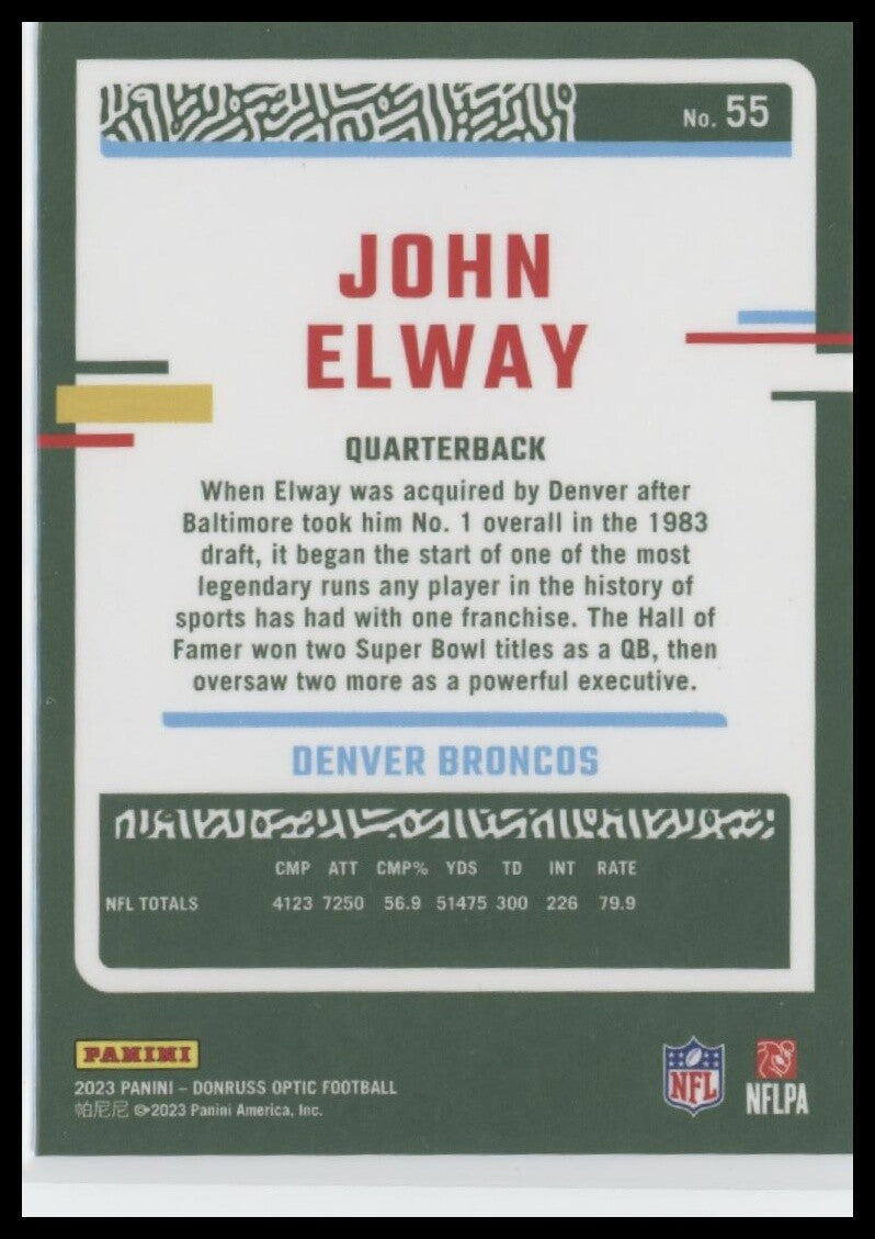 2023 Donruss Optic #55 John Elway
