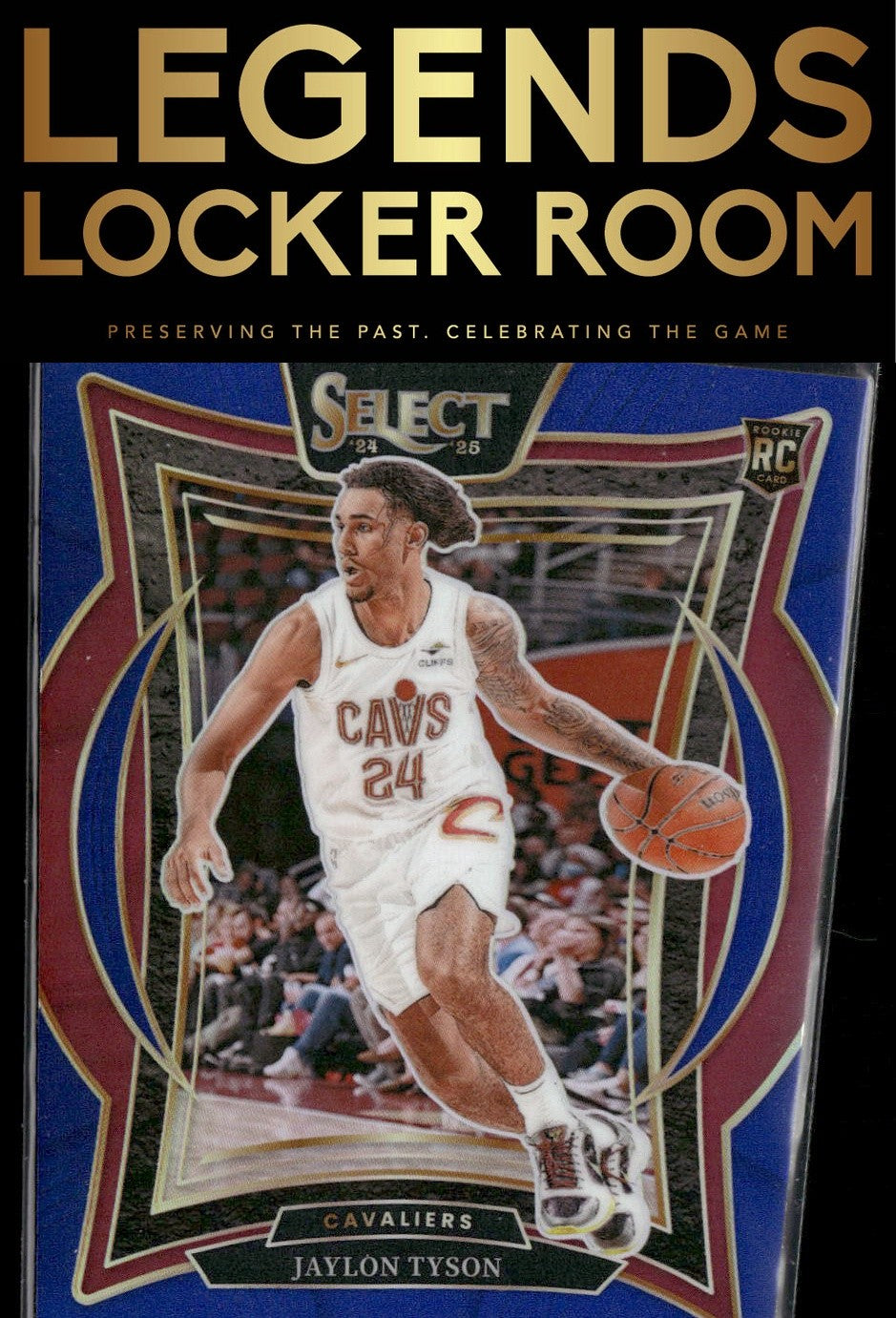 2024-25 Panini Select #77 Jaylon Tyson Blue Prizm