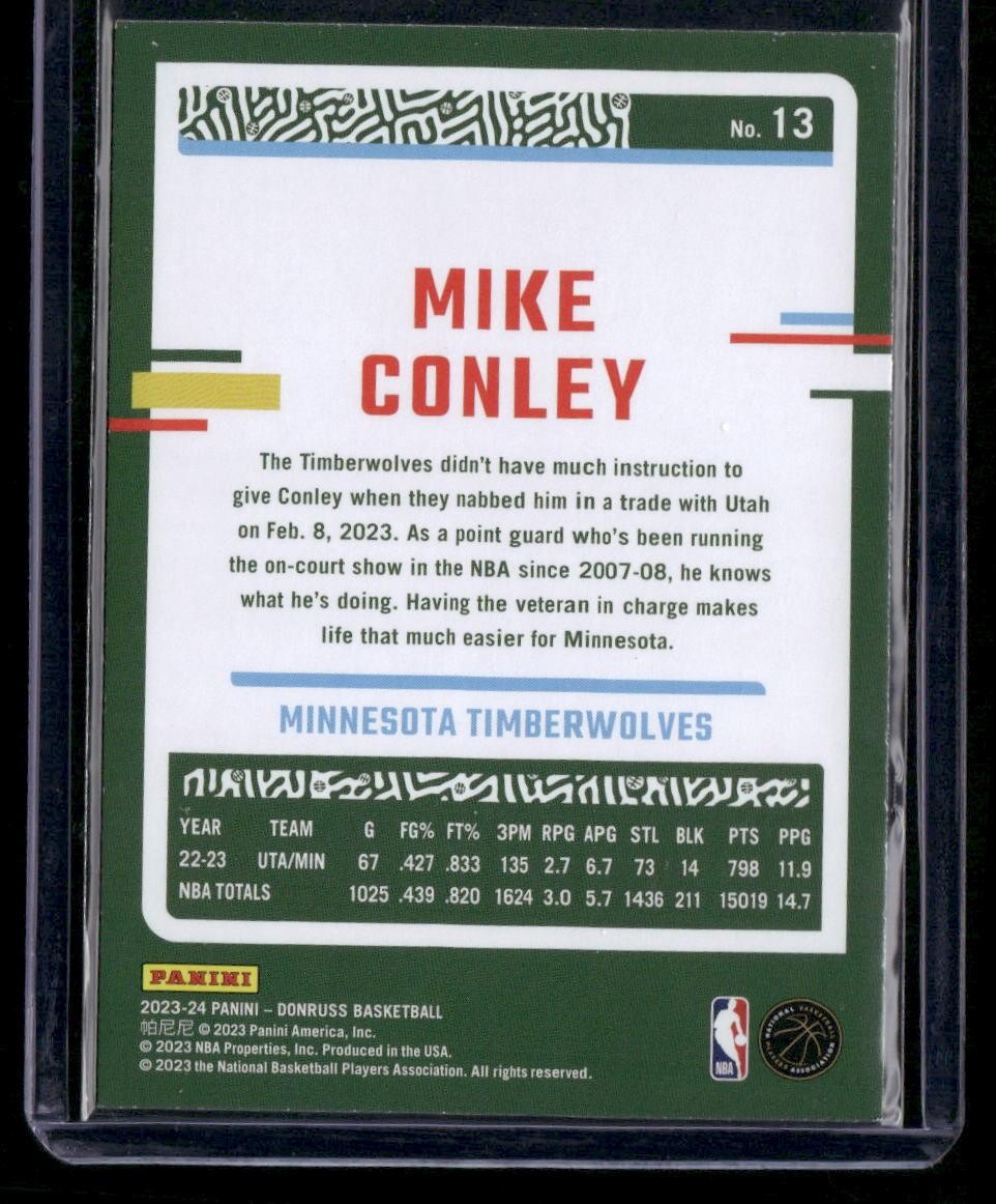 2023-24 Donruss #13 Mike Conley