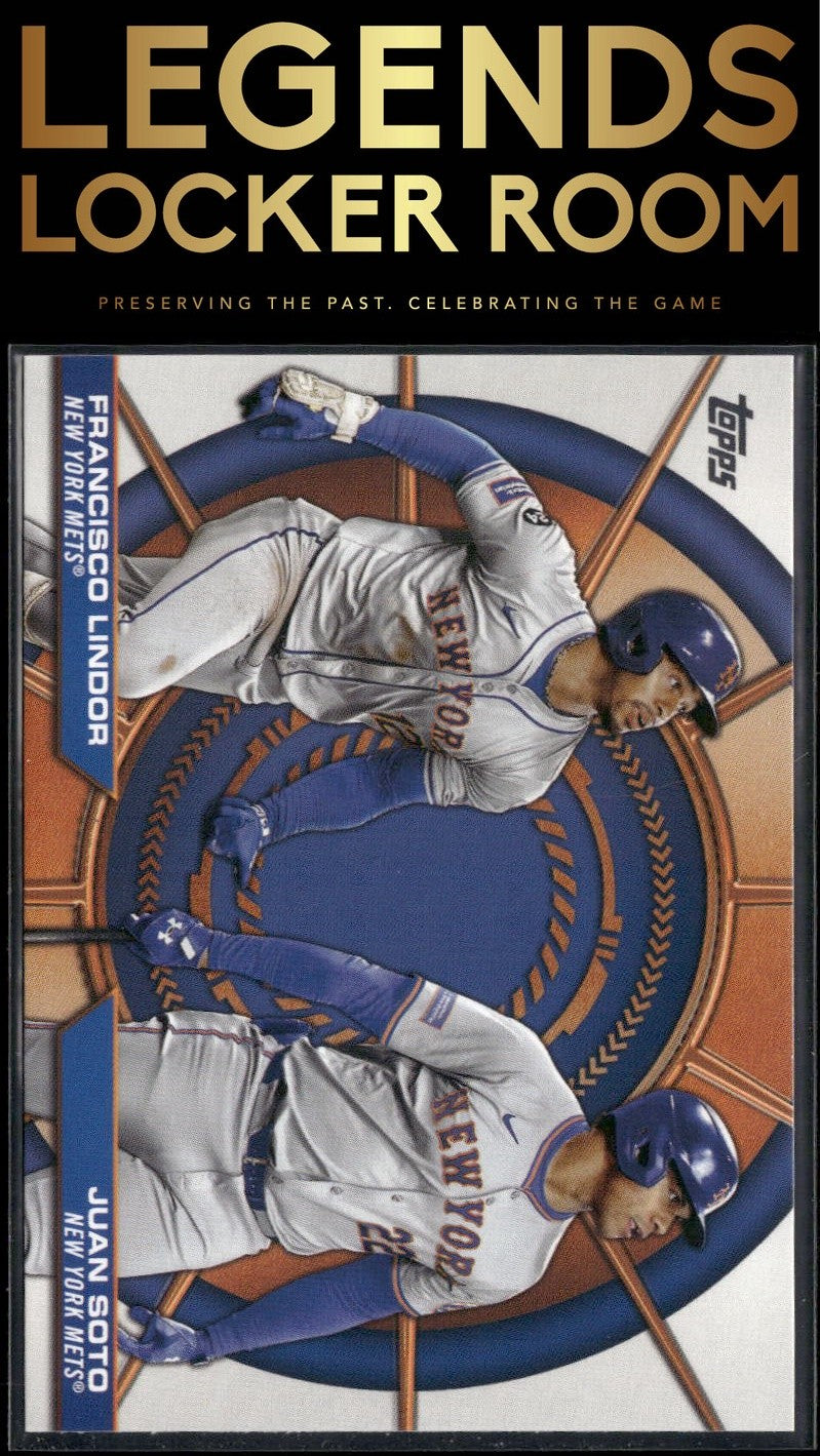 2025 Topps #DD-3 Juan Soto / Francisco Lindor Dynamic Duos