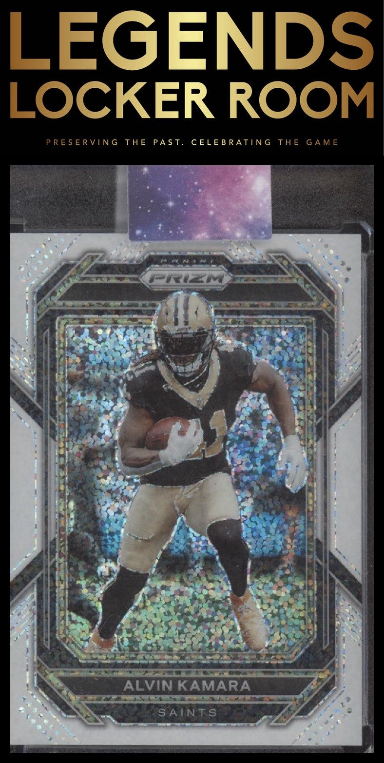 2022 Panini Prizm #208 Alvin Kamara White Sparkle