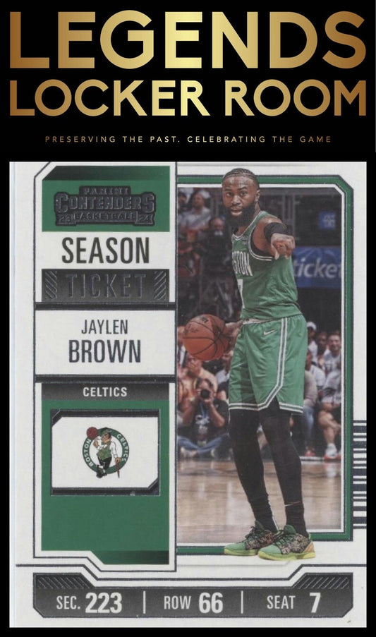 2023-24 Panini Contenders #72 Jaylen Brown Season Ticket Retail