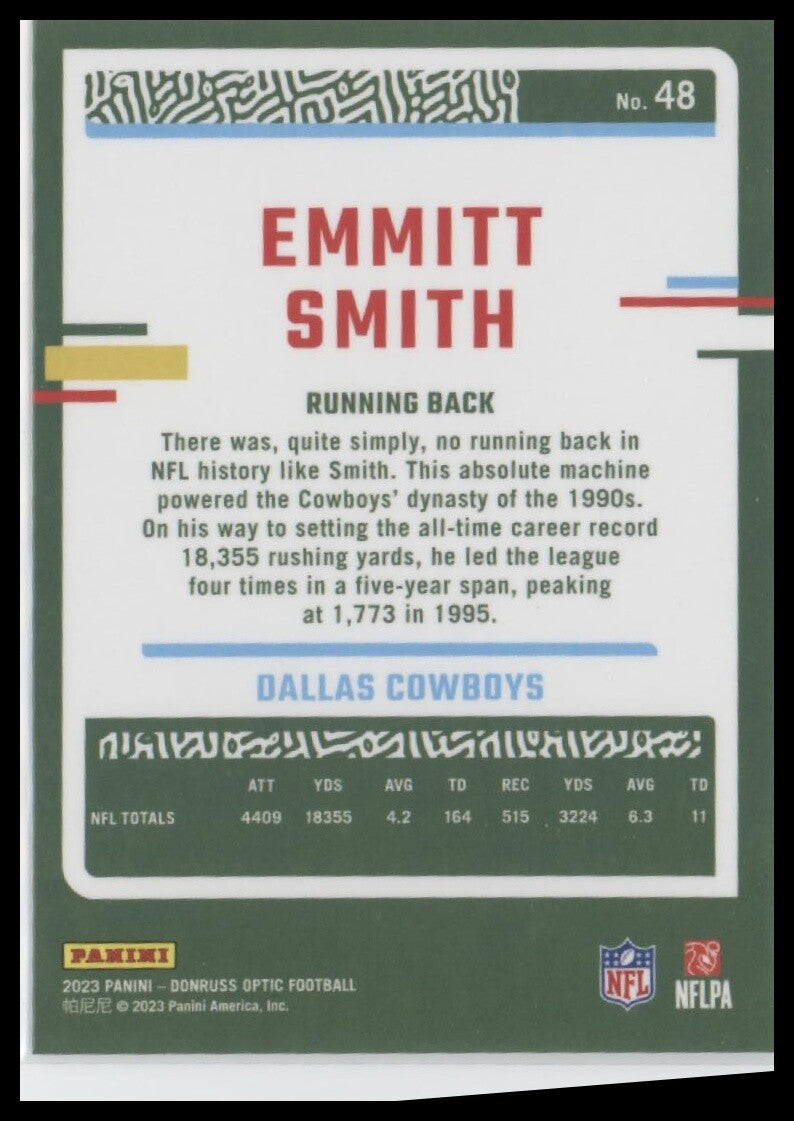 2023 Donruss Optic #48 Emmitt Smith