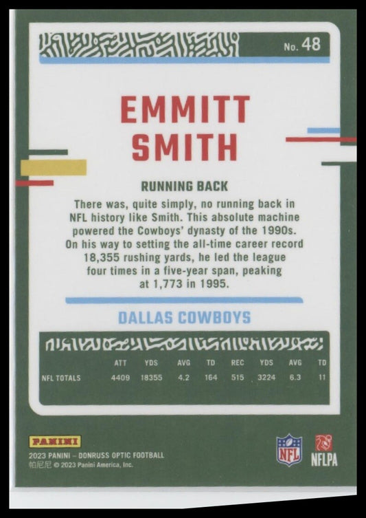 2023 Donruss Optic #48 Emmitt Smith