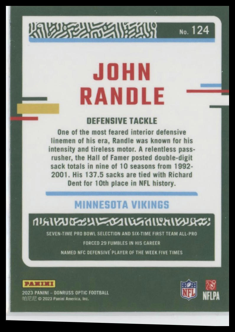 2023 Donruss Optic #124 John Randle