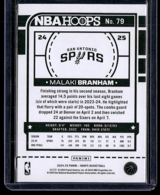 2024-25 Hoops #79 Malaki Branham