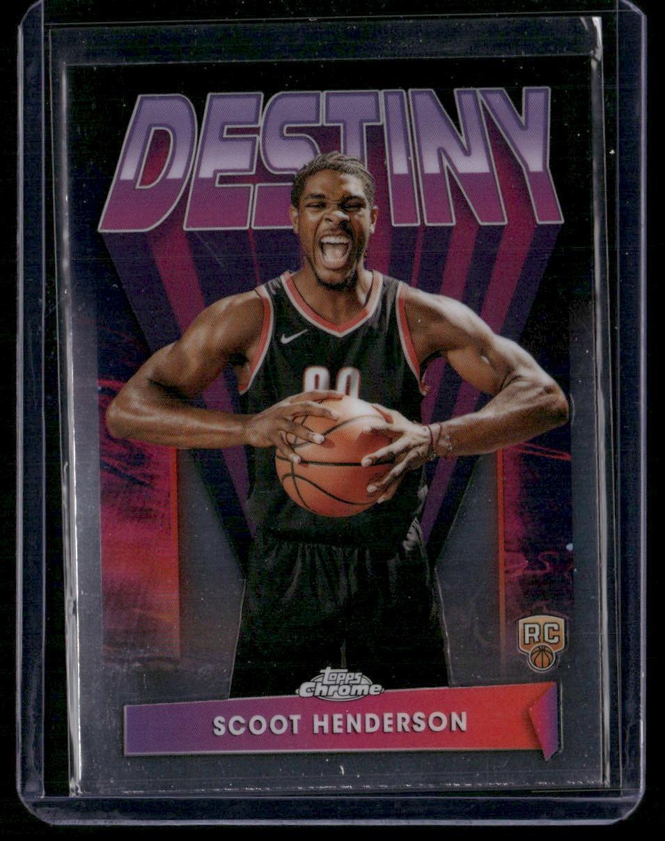 2023-24 Topps Chrome #D-3 Scoot Henderson Destiny
