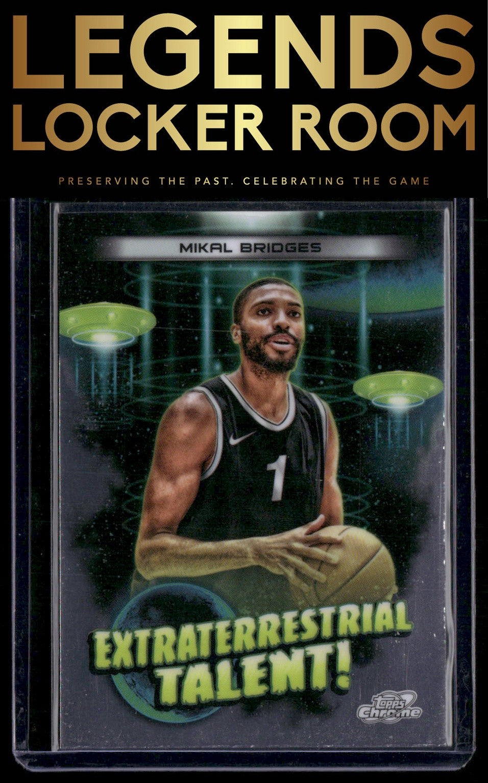 2023-24 Topps Chrome Cosmic #ET-3 Mikal Bridges Extraterrestrial Talent