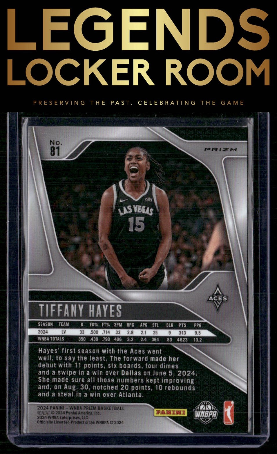 2024 Panini Prizm WNBA #81 Tiffany Hayes Silver Prizms