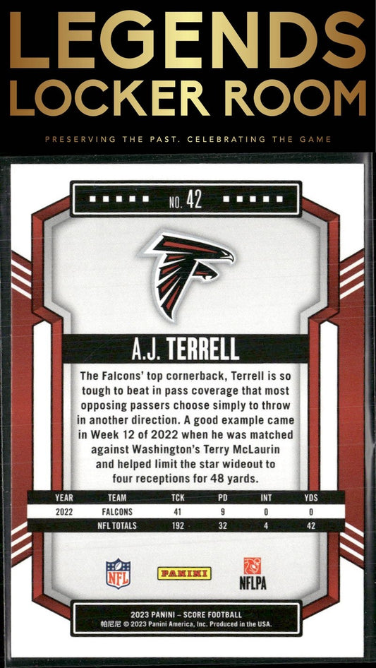 2023 Score #42 A.J. Terrell
