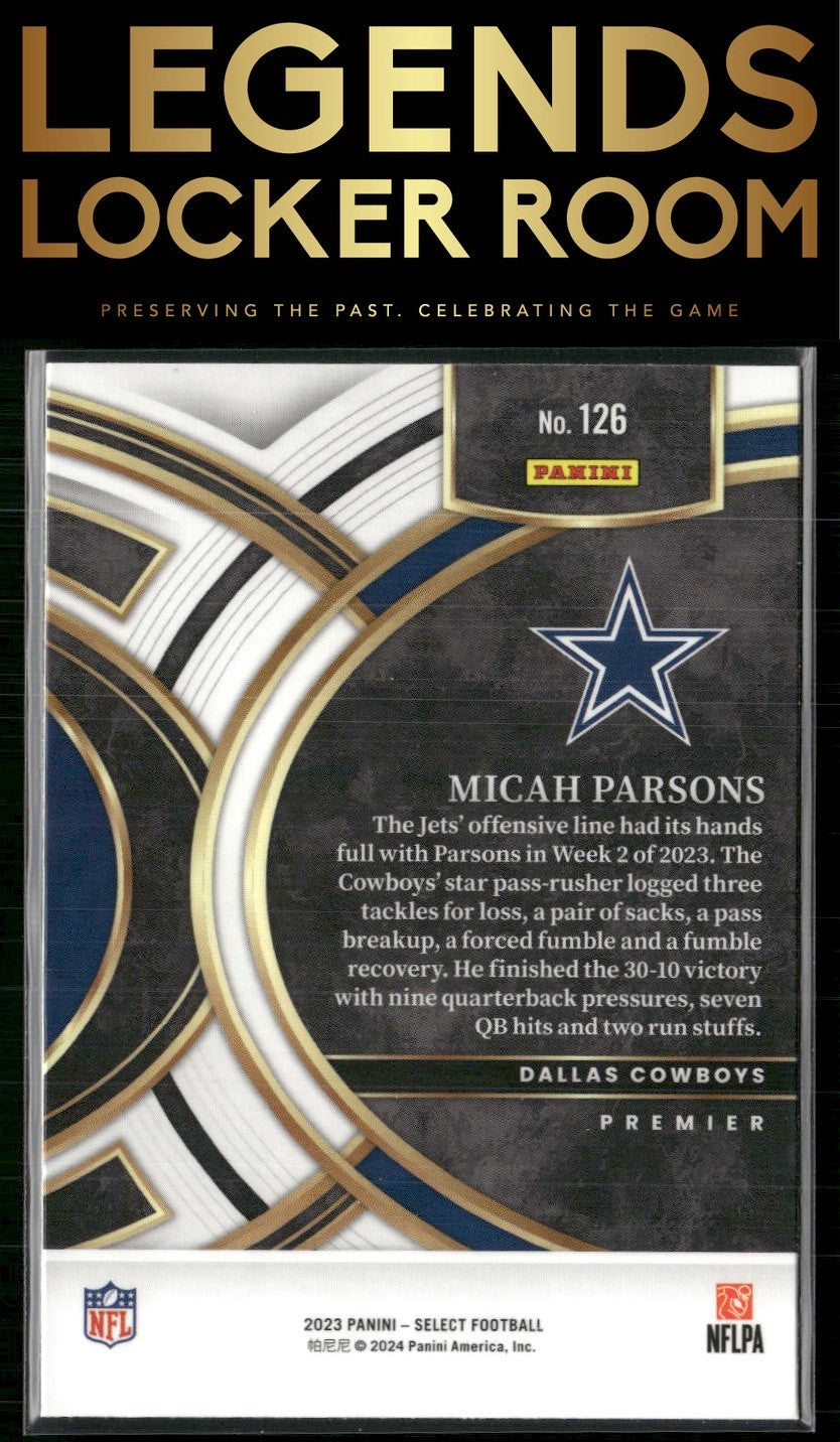 2023 Panini Select #126 Micah Parsons