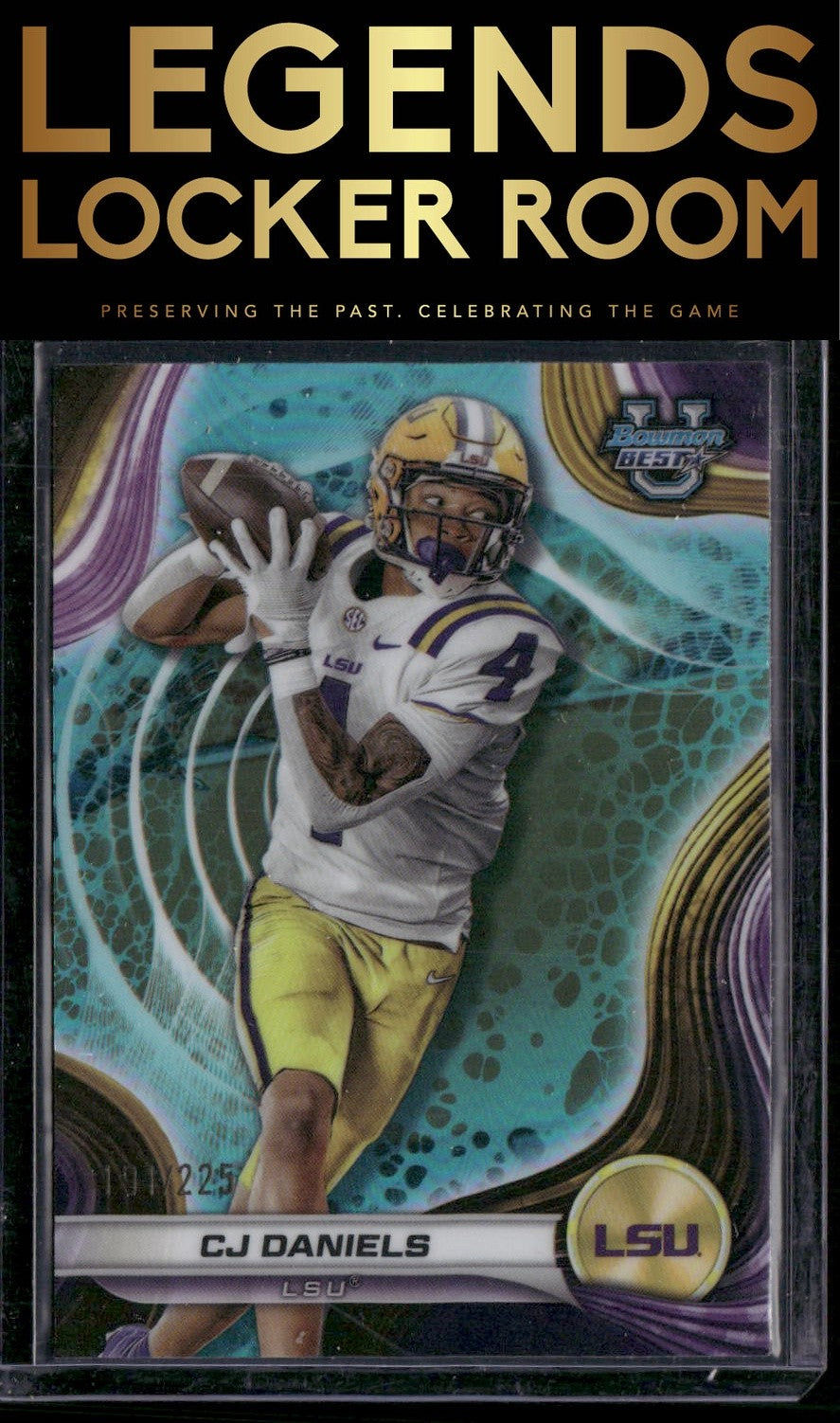 2024 Bowman University Best #11 CJ Daniels Aqua Refractor #/225