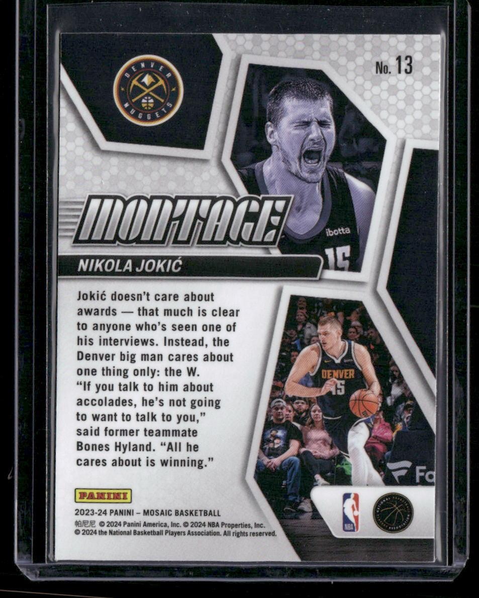 2023-24 Panini Mosaic #13 Nikola Jokic Montage