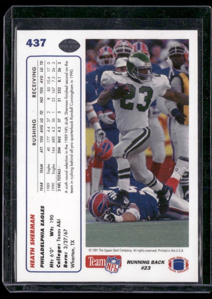1991 Upper Deck #437 Heath Sherman