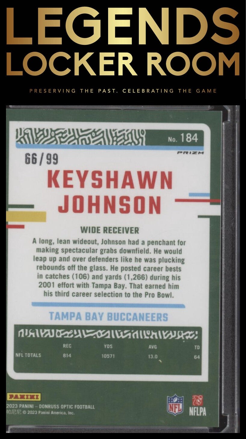 2023 Donruss Optic #184 Keyshawn Johnson Red #/99