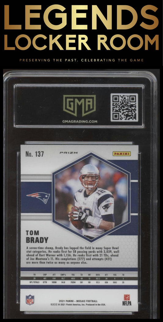 2021 Panini Mosaic #137 Tom Brady Prizm