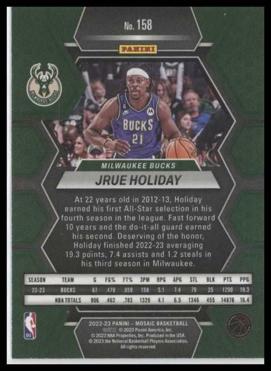 2022-23 Panini Mosaic #158 Jrue Holiday