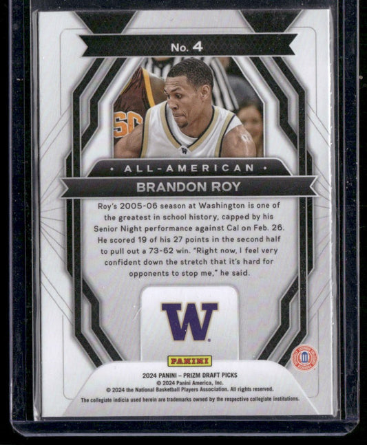 2024 Panini Prizm Draft Picks #4 Brandon Roy All-American