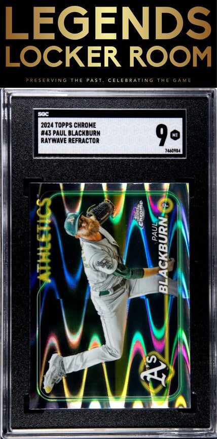 2024 Topps Chrome #43 Paul Blackburn Raywave Ref. SGC 9