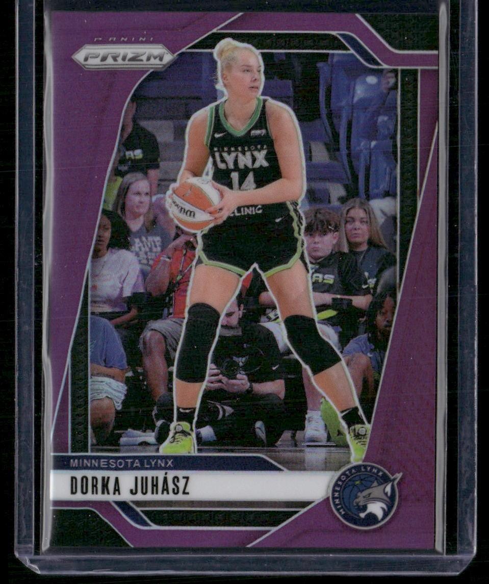 2024 Panini Prizm WNBA #123 Dorka Juhasz Purple Prizms #/149