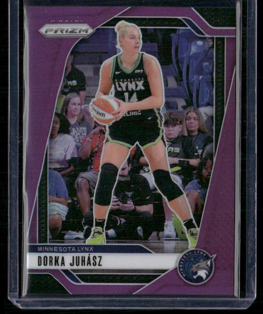 2024 Panini Prizm WNBA #123 Dorka Juhasz Purple Prizms #/149