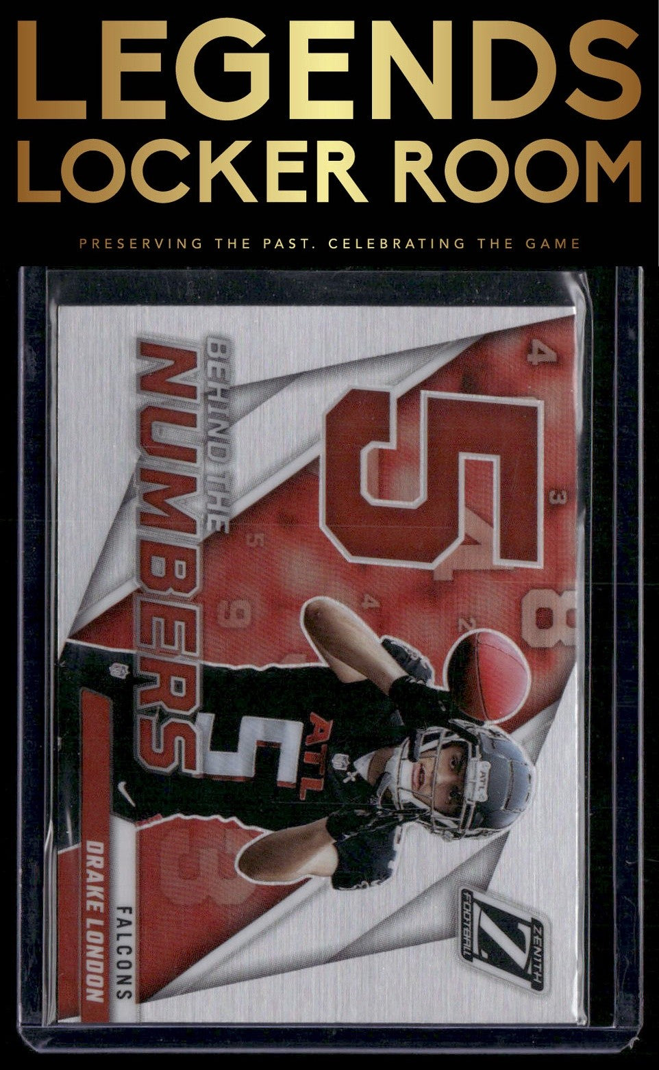 2022 Zenith #BN-DL Drake London Behind the Numbers