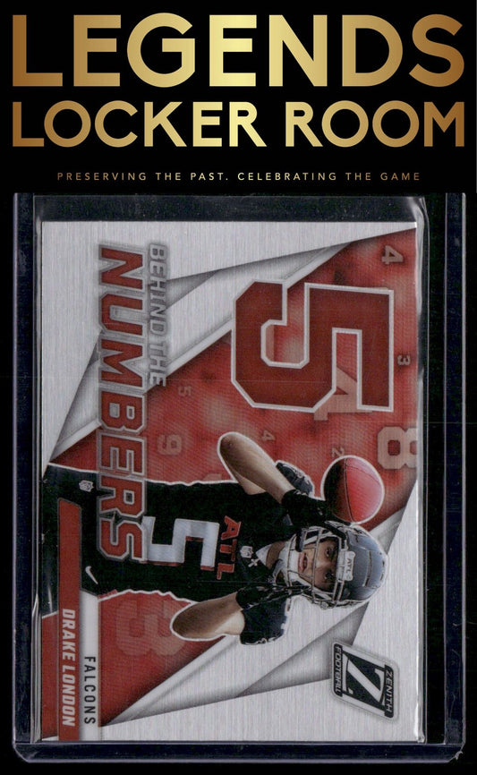 2022 Zenith #BN-DL Drake London Behind the Numbers