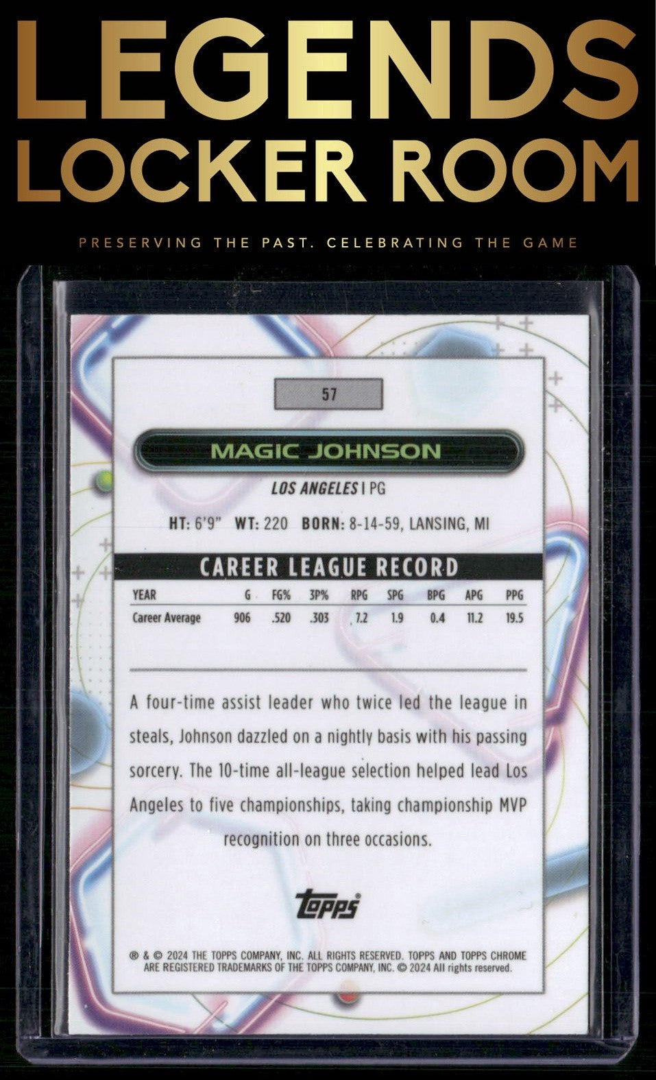 2023-24 Topps Chrome Cosmic #57 Magic Johnson