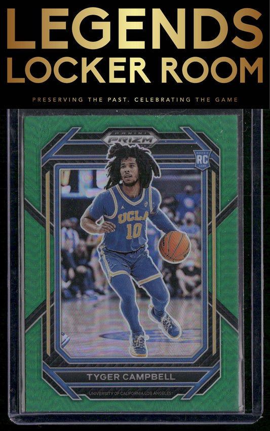 2023 Panini Prizm Draft Picks #29 Tyger Campbell Green Wave