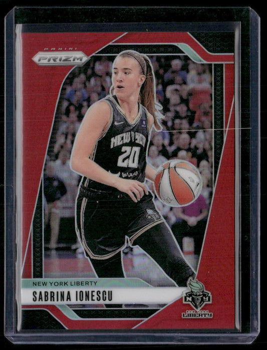 2024 Panini Prizm WNBA #17 Sabrina Ionescu Red Prizms #/299