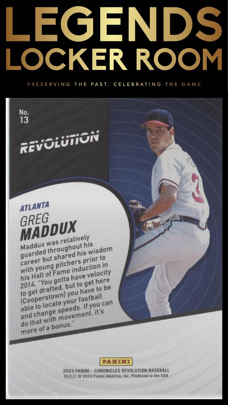 2023 Panini Chronicles - Revolution #13 Greg Maddux
