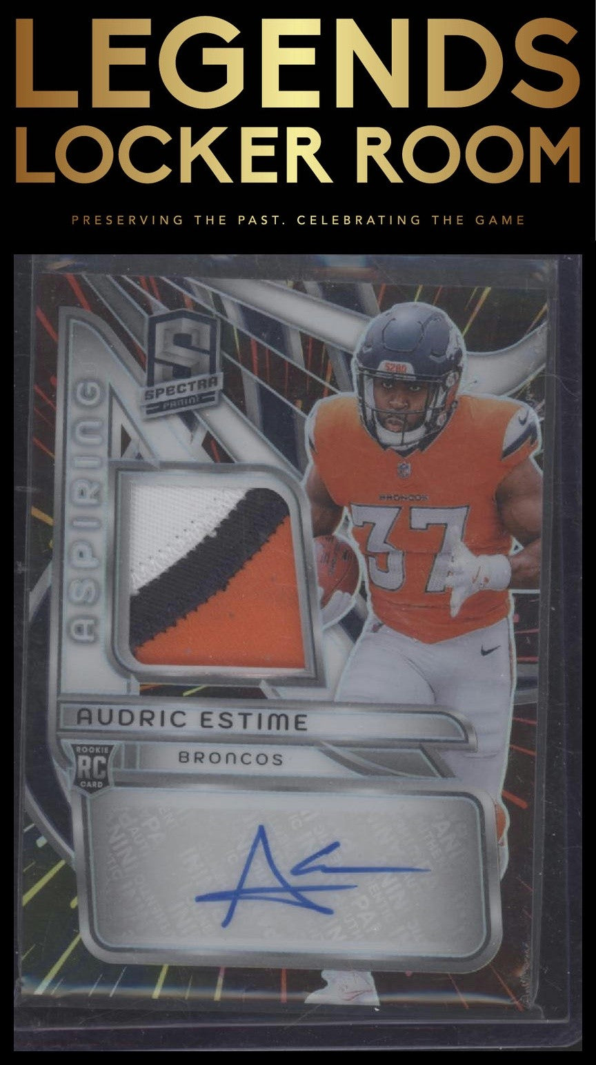 2024 Panini Spectra Audric Estime Aspiring Patch Auto Hyper /60