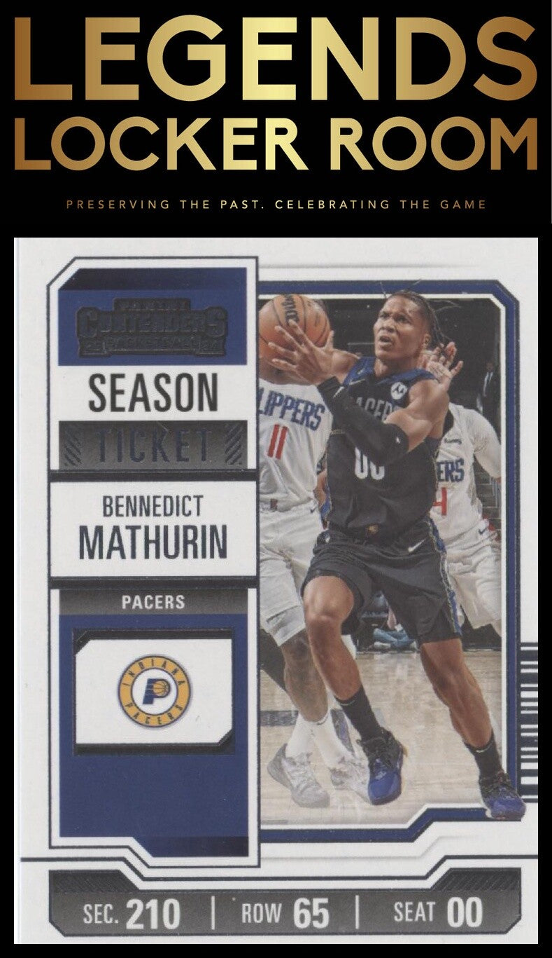 2023-24 Panini Contenders #10 Bennedict Mathurin Season Ticket Retail