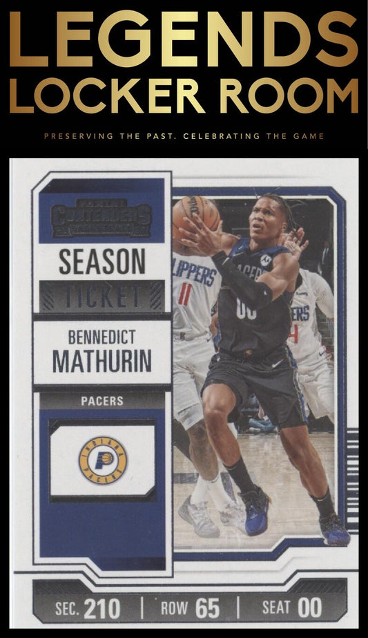 2023-24 Panini Contenders #10 Bennedict Mathurin Season Ticket Retail