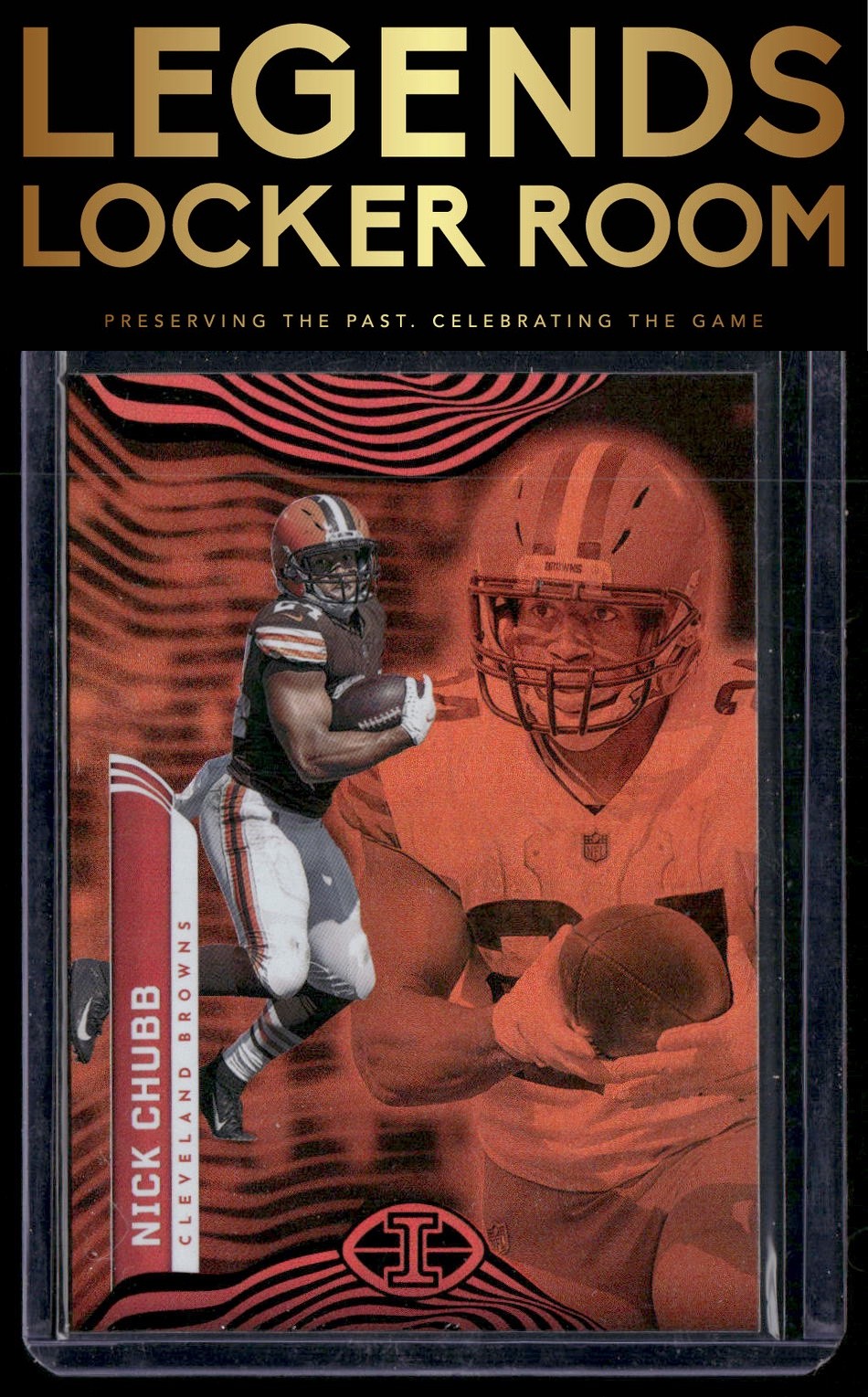 2022 Panini Illusions #22 Nick Chubb Trophy Collection Orange