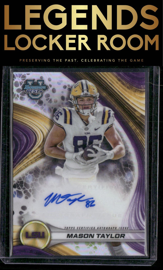2024 Bowman University Best #BOA-MT Mason Taylor Best of 2024 Autographs