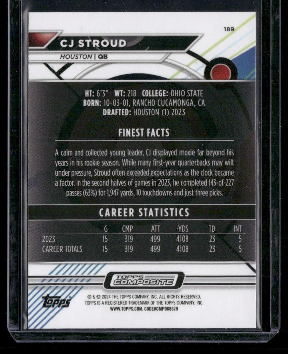 2023 Topps Composite #189 CJ Stroud