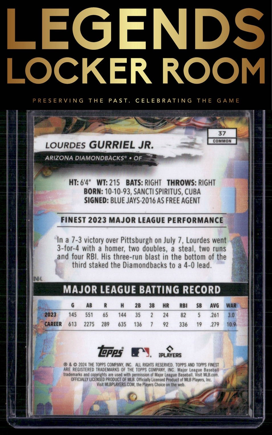 2024 Finest #37 Lourdes Gurriel Jr.