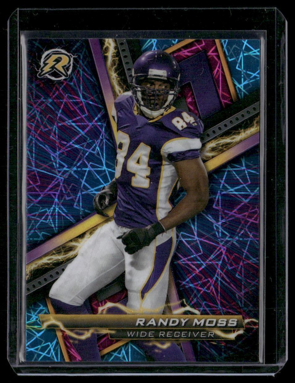 2023 Topps Composite #59 Randy Moss Resurgence Sky Blue and Pink Shock