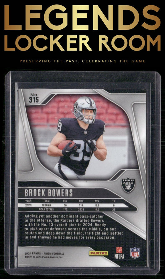 2024 Panini Prizm #315 Brock Bowers