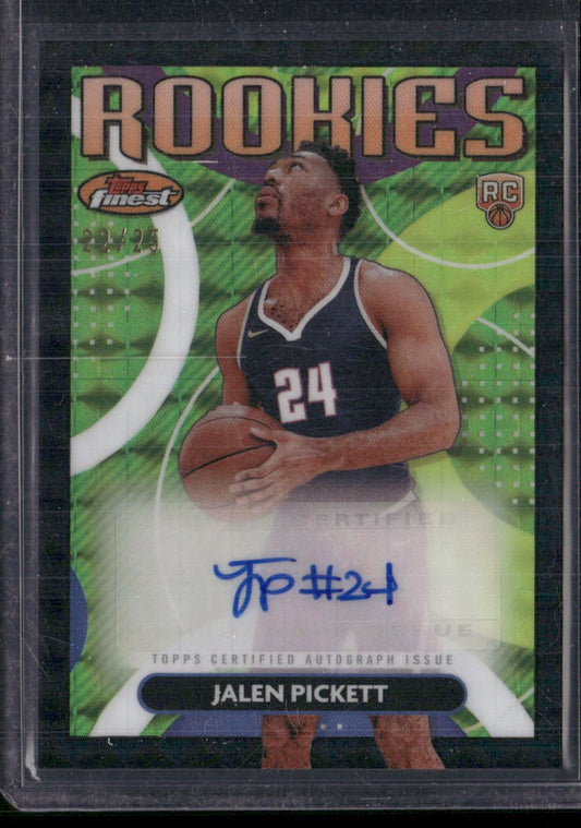 2023-24 Finest Jalen Pickett Rookie Finest Auto Black Refractors /25