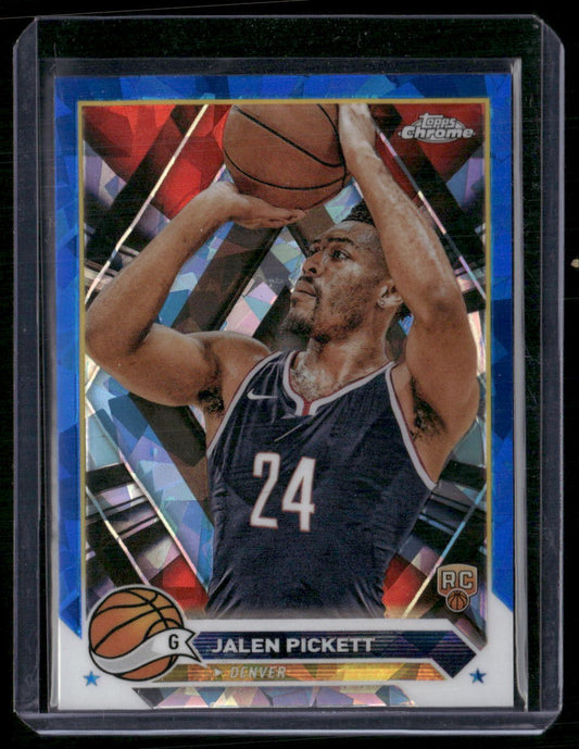 2023-24 Topps Chrome Sapphire #165 Jalen Pickett